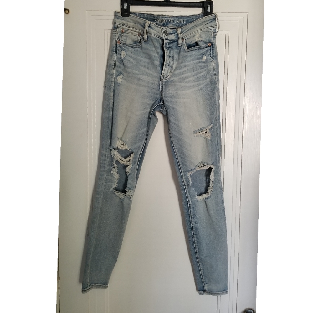 American Eagle Next Level Stretch Distressed Jeans